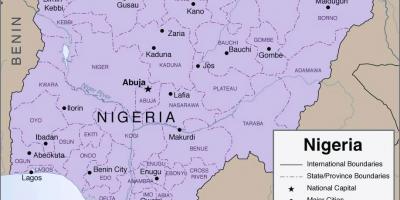 Peta rinci nigeria