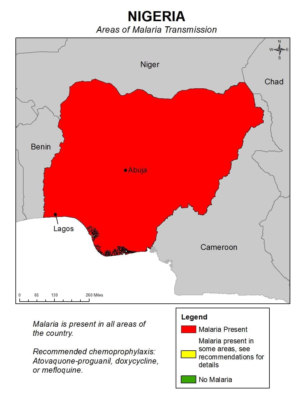 Peta dari nigeria malaria