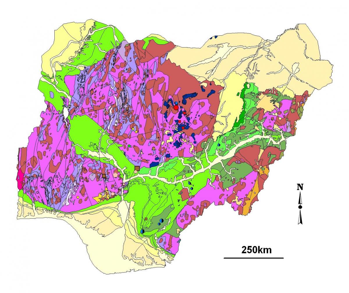 Peta geologi nigeria