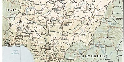 Peta atlas nigeria