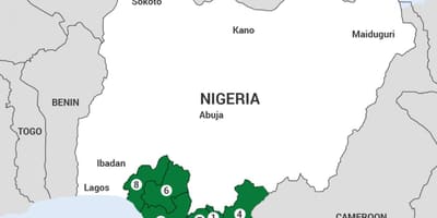 Peta dari delta niger peta di nigeria