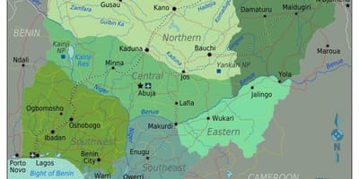 Nigeria daerah peta