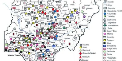 Mineral peta dari nigeria