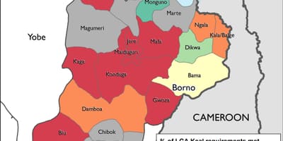 Peta dari timur laut nigeria